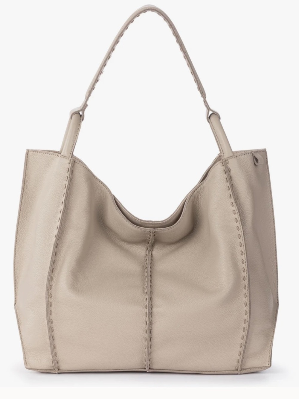 The Sak Los Feliz Large Tote — Taupe Leather Shoulder Bag